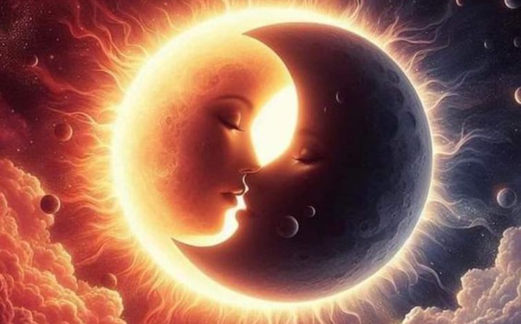 Amor entre sol e lua