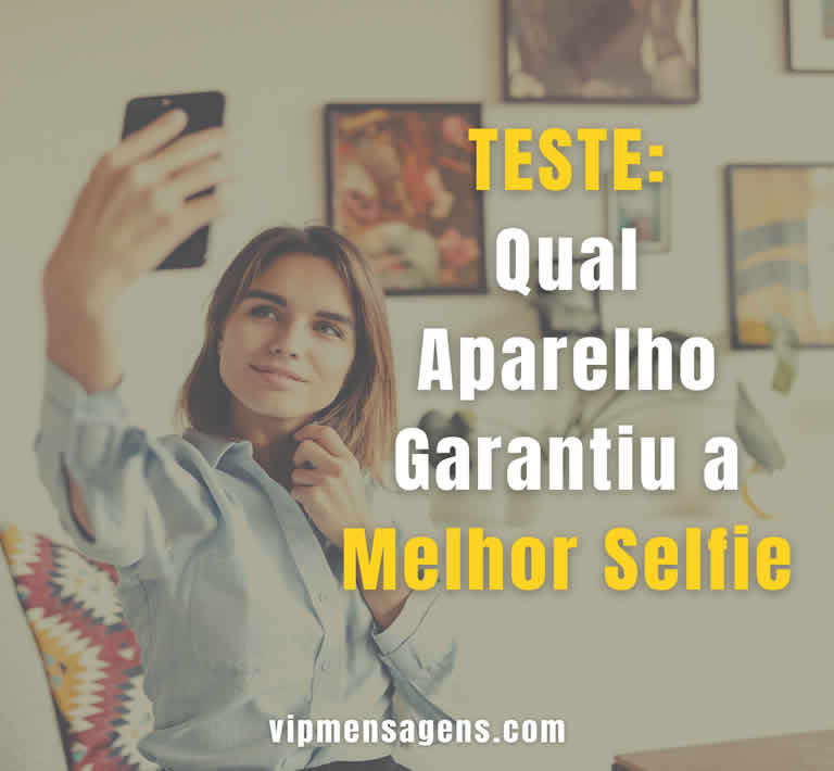 Tirando selfie com celular